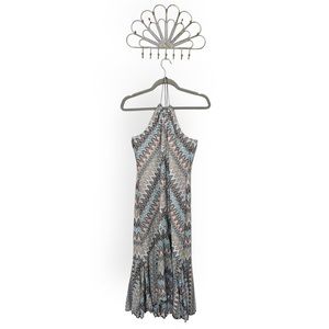Banana Republic Halter Patterned Midi Dress